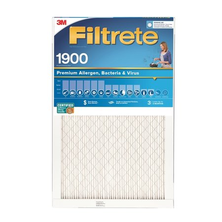 3M Filtrete 16 in. W X 25 in. H X 1 in. D Fiberglass 13 MERV Pleated Allergen Air Filter UA01DC-6